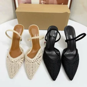 Women’s High Heels Stiletto Pointed Toe Casual Style Height Increasing Party Shoes for Summer Open Outdoor Sandals