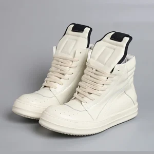 Women’s High Quality Handmade Genuine Leather Ankle Sports Shoes Casual Stylish Sneakers Plus Size British Style