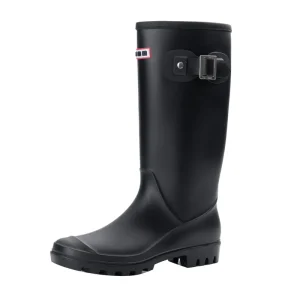 Women’s High Rain Boots Transparent PVC Non Slip Waterproof for Winter