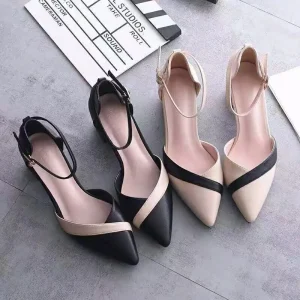 Women’s High Shoes Elegant Chunky Heel Shoes