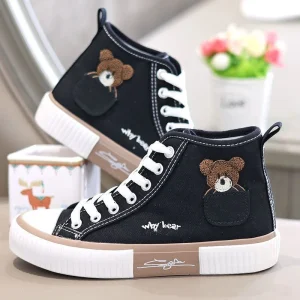 Women’s High Top Canvas Skateboard Shoes Rubber Outsole Board Sneakers