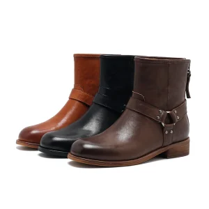 Women’s High Top Lace Up Waterproof Breathable Cow Leather Boots
