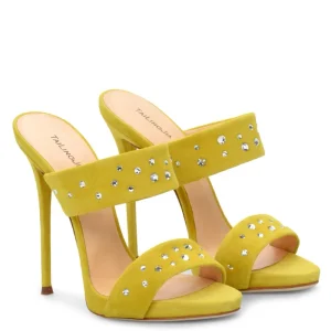 Women’s High Top Sexy Open Toe Summer Party Sandals Quality Suede Diamond Design Dress Occasion High Heels Shoes Fashionable