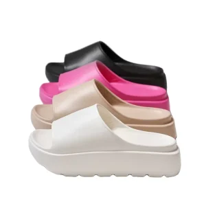 Women’s High Top Thick Soled Cushioning Slide Sandals Summer New Ins Inspired Stylish Casual Platform Heel Outdoor Beach