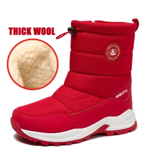Women’s High Top Warm Snow Boots, Splash-Proof, Anti-Skid, Outdoor