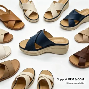 Women’s High Wedge Strap Platform Sandals Open Toe Slip-on Comfortable Outdoor Casual Shoes All Seasons