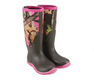 Women’s Hunting Boots Waterproof Insulated Mid Tube Rain Boots Neoprene Mud Outdoor Boots