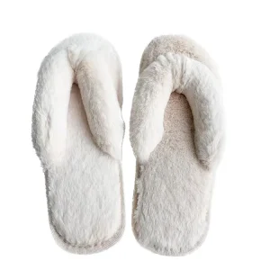 Women’s Indoor Anti-Slip Winter Warm Fashionable Open Toe Plush