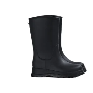 Women’s Knee High PVC Rain Boots with Rubber Outsole Non Slip Sole Warm Ultra Thick Lining Anti Odor All Seasons