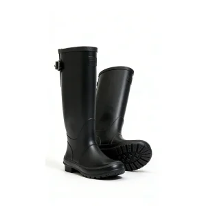 Women’s Knee High Rubber Material Rain Boots