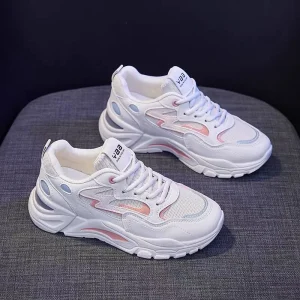 Women’s Korean Style Sports Shoes for Fall Versatile Thick Soled Casual Street Style Lightweight Design