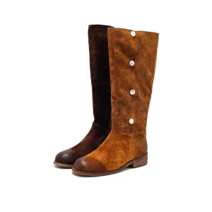 Women’s Lace Up Light Weight Breathable Soft Fashion Trend Knee High Boots