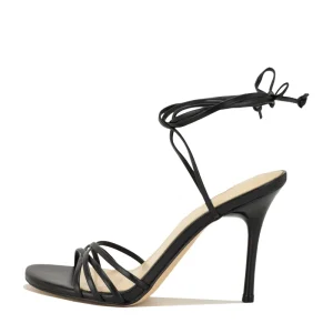 Women’s Lace-Up Stiletto Sandals Open Toe Thin Straps High Heels Summer Party Wedding Dress Shoes