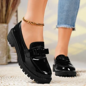 Women’s Large Size 36-43 Bow Flats Autumn Winter Casual Dress Slip-On Closure Comfortable Stylish Solid Pattern Closed Toe