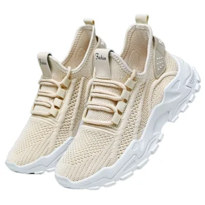 Women’s Large Size 43 Sneakers Single-Layer Breathable Mesh Walking Style Shoes Comfortable Lightweight Cross-Border