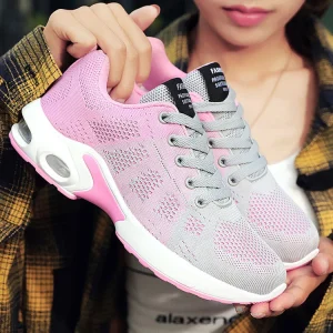 Women’s Large Size Casual Breathable Mom Lightweight Air Cushion Sneakers