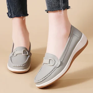 Women’s Large Sized New Summer & Spring Casual Flat Soled Loafers Designed for Ease & Comfort Fashion Trend for Mothers