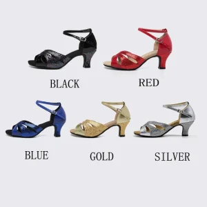 Women’s Latin Dance Shoes Soft Soles Salsa Dance Training Shoes Adult Indoor Outdoor Dance Shoes