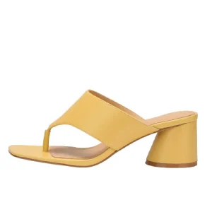 Women’s Leather Mules Open Toe High Heels Slip On Closure for Summer and Autumn