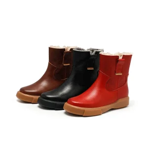 Women’s Light Weight Breathable Soft Fashion Trend Lace Up Winter Ankle Boots