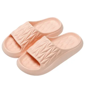 Women’s Lightweight Anti-Slip Breathable EVA Mules Comfortable Indoor Outdoor Flat Sandals for Beach and Bathroom