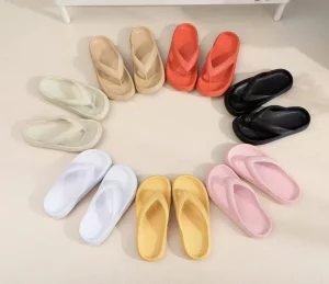 Women’s Lightweight Anti-Slip EVA Indoor Slippers Waterproof Summer House Slides with Soft Thick Upper Insole