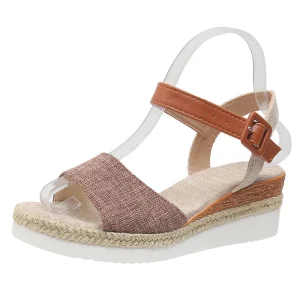 Women’s Lightweight Casual Fish Mouth Sandals Open Toe with Butterfly Knot Bottom PU Insole for Summer