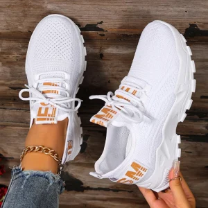 Women’s Lightweight Comfort Casual Slip On Classic Fabric Sneakers (Size 36 43) Breathable Multicolor Leisure Walking