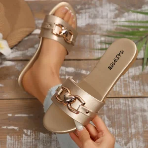 Women’s Lightweight Flat Sandals with Comfortable Cushioned Soles for Summer Spring Beach Outdoor Activities Casual Walking