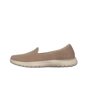 Women’s Lightweight Flats Shoes Breathable Knitted Fabric Upper Summer and Spring Walking Style