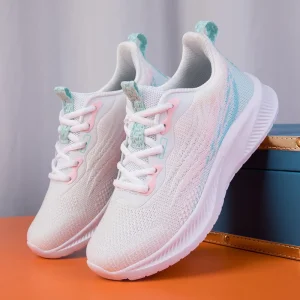 Women’s Lightweight Running Shoes Broad jump Jogging Shock Absorbing Breathable Running Shoes