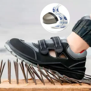 Women’s Lightweight Safety Shoes Comfort Fit Anti Slip Waterproof Work Boots Steel Toe PU Year round Use Summer Winter