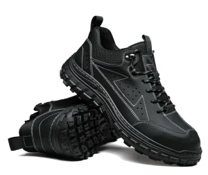 Women’s Lightweight Steel Toe Safety Shoes Waterproof Anti Slip Industrial Work Boots with Durable Sole for Summer Factory Use