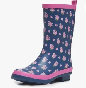 Women’s Lightweight Waterproof Mid-Calf Rubber Rain Booties for Summer Winter and Autumn Use Ladies Rain Boots