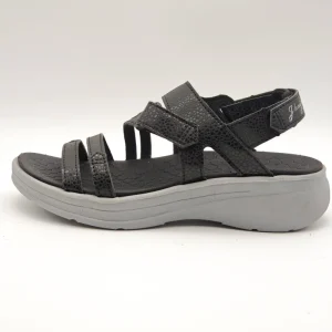 Women’s Lightweight Waterproof PU Open Toe Arch Support Platform Ankle Strap Spring Summer Beach Sports Sandals & Slides