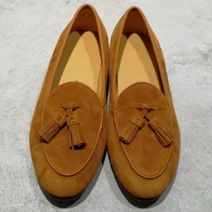 Women’s Loafer Shoes Casual Comfort Flat Leather Shoes for Women Ladies Tassel