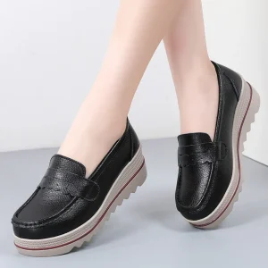 Women’s Loafers Shoes Platform Chunky Loafer Comfortable Slip on Work Office Business Casual Dress Shoes