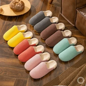 Women’s Luxury Cotton Indoor Slipper Warm Breathable Non Slip Winter House Slipper