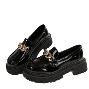 Women’s Luxury Fall Flat Loafers Casual Slip-On Mules with Light Mary Jane Lace-Up for Club Wear