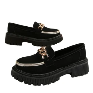 Women’s Luxury Shoes Casual Autumn Flat Loafers Lightweight PU Upper Mary Jane School Comfortable Slip-On Mules Club