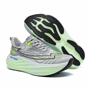 Women’s Marathon Running Shoes 37-45 Knitting Arch Support Eva Fluorescent Sport Shoes for Adult