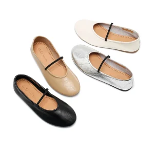 Women’s Mary Jane Satin Bow Soft Genuine Leather Anti Slippery Comfortable Casual Ballet Flats
