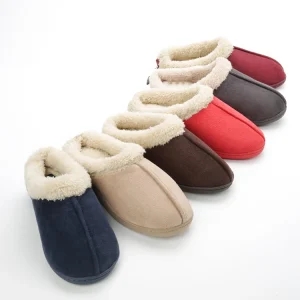 Women’s Memory Foam Faux Fur Lining Slip on Clog Scuff House Indoor Outdoor Winter Slippers