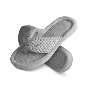 Women’s Memory Foam Flip Flop Slippers Open Toe House Shoes Slip On Thong Slippers
