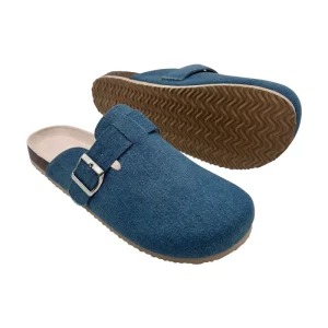 Women’s Men’s Comfort Cork Foot Bed Sandals Shoes with Arch Support and Adjustable Buckle Canvas Cork Clog