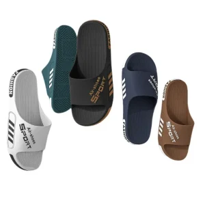 Women’s Men’s Large Size Indoor Home Slippers Summer Anti Slip Wear Resistant Sports Design Open Soft Thick Soled Bathroom