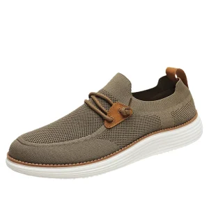 Women’s Men’s Penny Loafers Flats Low top Slip Stretch Fabric Air Mesh Summer Lightweight Outdoor Shoes