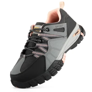 Women’s Men’s Rubber Work Boots Steel Toe Slip-Resistant Safety Shoes for Construction Factory Kitchen Electrical Insulation