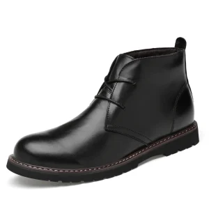 Women’s Men’s Tooling Boots Martin Boots Work & Safety Boot Chukka Cow Genuine Leather High Mid Top Lace Up Autumn Winter Cotton
