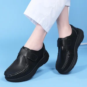Women’s Microfiber Leather Soft Work Shoes for Nurses All Seasons